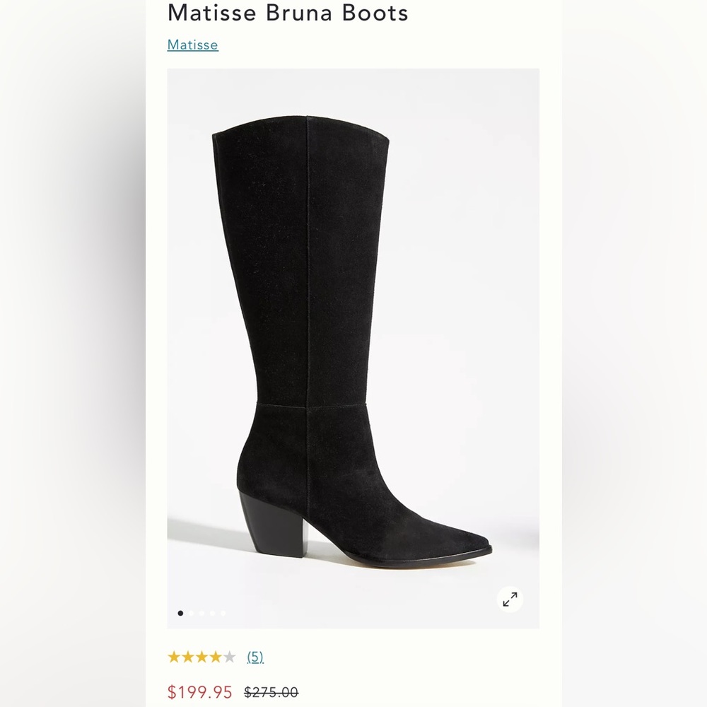 NWT The Perfect Black suede boots - Picture 2 of 12